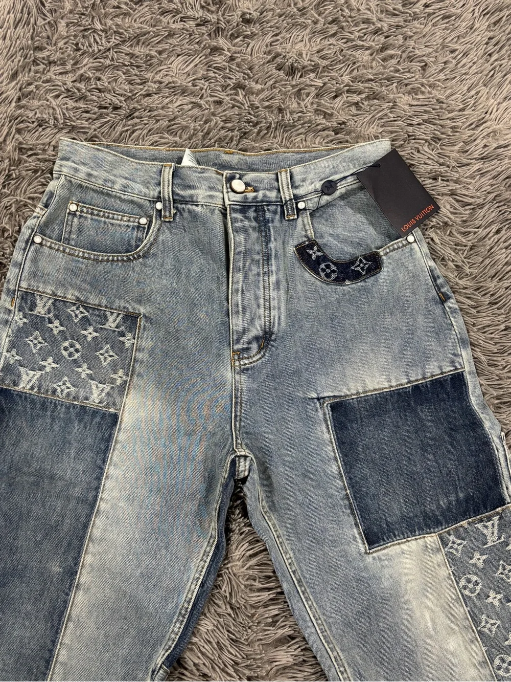 Louis Vuitton Patchwork Jeans